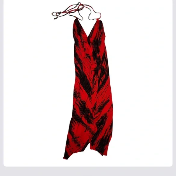 Urban Nomad Red and Black Dress - Picture 1 of 4